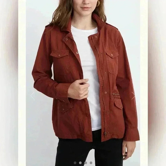 Velvet BY GRAHAM & SPENCER Ruby Light-Weight Army Jacket Size S - Picture 2 of 6